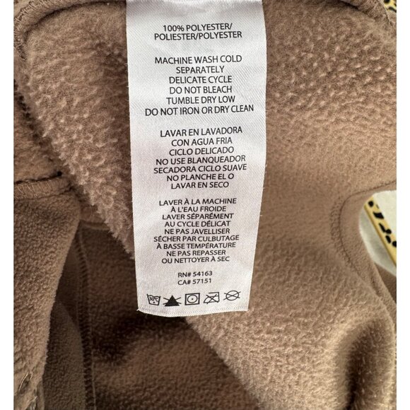 Calvin Klein Performance Women's Brown Active Tech Fleece Mock-Neck Jacket - Picture 9 of 10